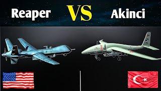 MQ-9 Reaper VS Bayraktar Akinci Combat Drone | Turkish Vs America's Military Drone