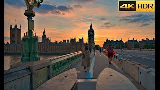 London Sunset WalkWestminster Bridge to St Paul´s Cathedral [4K HDR]