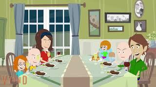 Classic Caillou Misbehaves at Dinner