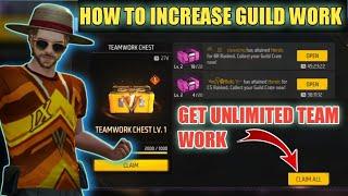 How To Claim Guild Teamwork Chest Free Fire | How To Complete Guild Teamwork Chest Progress FF 