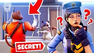 SECRET Prison Escape: CATS vs. COPS! (Fortnite Cops & Robbers)