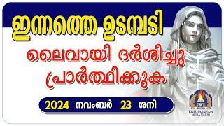 ഇന്നത്തെ ഉടമ്പടി ലൈവായി ദർശിച്ചു പ്രാർത്ഥിക്കുക 23 11 24