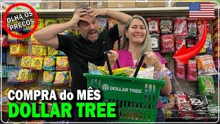 PRIMEIRAS COMPRAS DO MÊS NO DOLLAR TREE | TUDO POR U$ 1.25 NOS EUA