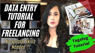 Data Entry Tutorial for Freelancing | Samples of Data Entry Work | NO Special Skills