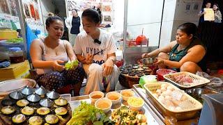 Nín thở gặp Chị chủ quán Bánh Căn Phan Rang 100k tôm mực siêu ngon nằm trong đường nhỏ ở Sài Gòn