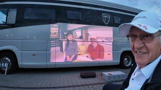 5m TV! Fussball AUF DEM Wohnmobil ! HELLSTER Camping LASER BEAMER TV Projector AWOL #LTV3000pro