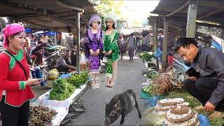 Simple and rustic market BAO NHAI Bac Ha Lao Cai - market selling rare and strange items from the