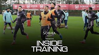 INSIDE TRAINING | Shooting practice and intense possession drill | Preparing for Brentford