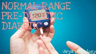 Blood sugar levels chart | Normal range | Pre-diabetic | Diabetic