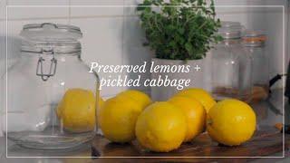 How to make preserved lemons and pickled cabbage | Alejandra Cerda