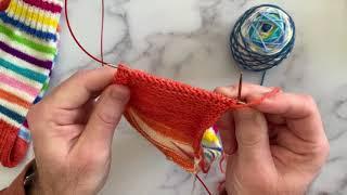 Sock Knitting: Garter-edge Heel Flap and Heel Turn