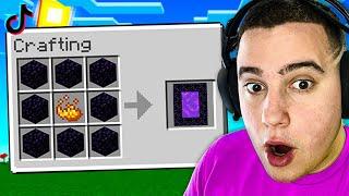 TESTIRAM MINECRAFT TIKTOK LIFE HACKOVE!