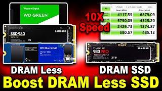 Convert DRAM Less SSD To DRAM SSDDRAM vs DRAM Less SSDM.2 NVMe vs M.2 SATAGen3 vs Gen4 SSD