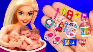 16 DIY Miniatures for a Baby Doll and Barbie Doll make up hacks and crafts / Doll funny video