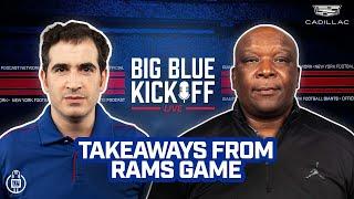 Takeaways from Rams Game | Big Blue Kickoff Live | New York Giants