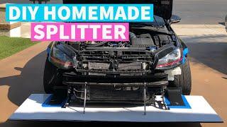 DIY HOMEMADE FRONT SPLITTER with DIFFUSERS!