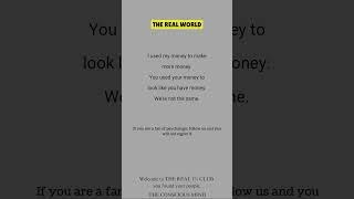 THE REAL WORLD #psychology #motivation #entertainment #trending #shorts #tiktok #viralvideo