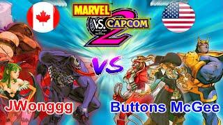 Marvel vs Capcom 2: New Age of Heroes - JWonggg vs Buttons McGee