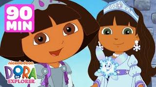 Dora Princess Rescues & Adventures!  90 Minutes of Dora the Explorer | Dora & Friends