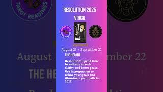 Virgo New Year 2025 Resolutions Inspired by Tarot! #virgo  #wintermagictarot #resolution #shorts