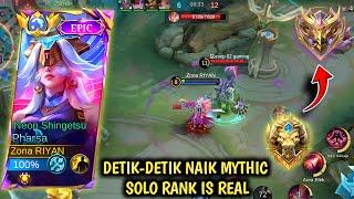 HARDGAME PARAH| GAMEPLAY DETIK-DETIK NAIK MYTHIC SOLO RANK || TOP GLOBAL PHARSA - MLBB