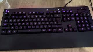 Testing new Logitech g213 waterproof Keyboard,rubber dome switches