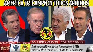 AMERICA TRICAMPEON Todos Ardidos En Especial Jose Ramon Y Javier Alarcon No Aceptan La Grandeza