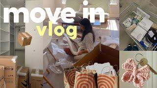 MOVING VLOG EP.2  target run, new bedding, rugs, and getting organized!