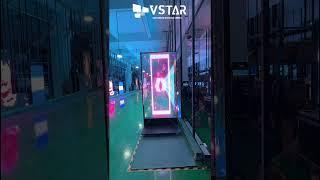 VSTAR transparent flexible led film display #leddisplay #vstarled #flexibleled #ledfilmdisplay