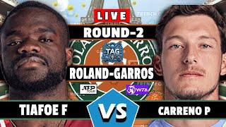 LIVE: Tiafoe F vs Carreño B P • French Open 2025 #round2 #Tiafoe #CarrenoBusta #tennis #atp #wta
