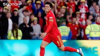 Brennan Johnson | Gôl gyntaf dros Cymru | Johnson scores his goal for Wales | UEFA Nations League