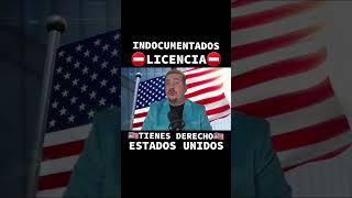 Licencia de conducir para Indocumentados en los Estados Unidos! TIENES EL DERECHO #usa