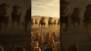 "Claws of Glory: The Battle of the Bold" 10 lions vs 100 orange cats