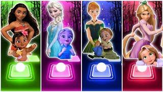 Elsa Let it go - Anna Do you want build a Snowman - Moana How far I'll go - Repunzel Tangled Song