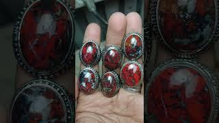 batu cincin badar besi red hot #batucincin #batuakik #gemstone #batumotif #batu #handmade