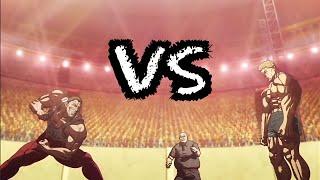 Takeshi Wakatsuki vs Gozo Murobuchi DUBBED!- Kengan Ashura HD! The Wild Tiger vs The Immeasurable! 
