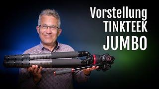 Review Tinkteek Jumbo – das extreme Stativ für schwere Kameratechnik und große Arbeitshöhen
