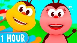 1 HOUR! Funny Songs of Little Bugs! - Kids Songs & Nursery Rhymes