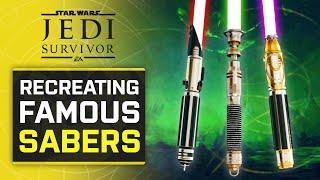 Recreating the BEST famous lightsabers in Jedi: Survivor...