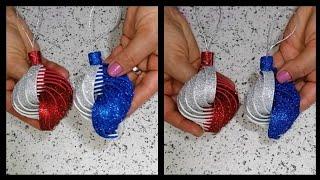 Decorazioni natalizie /DIY Christmas decor /glitter foam scheet crafts/Ornament tutorial/home decor