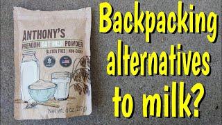 Alternatives to powdered milk when backpacking...powdered oat milk?