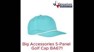 Big Accessories 5 Panel Golf Cap BA671 #customcaps #baseballhat #embroideredcaps #customtruckerhat