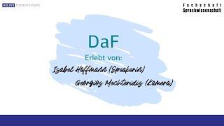 Erlebe DaF mit Isabel Hoffmann (Geisteswissenschaften erleben!)