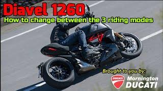 Ducati Diavel 1260 - How to Change between the 3 riding modes