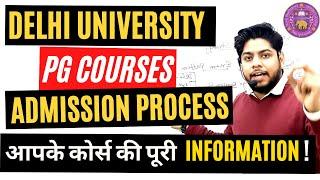 IMPORTANT-Delhi University PG Admission process 2022 Eligibility Entrance Syllabus Complete Details