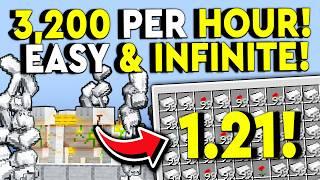 BEST INFINITE IRON FARM 1.21! Minecraft Bedrock MCPE/Xbox/PS4/Nintendo Switch/Windows 10