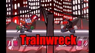 Trainwreck but Tricky and Incident Hank V4 Sing It | FNF Antipathy