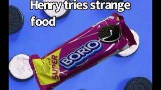 Henry tries strange food borio