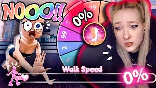 WHEEL Chooses My WALKING SPEED In DRESS TO IMPRESS