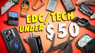 10 Coolest EDC/Tech Gifts UNDER $50 for Men - Gift Guide 2024